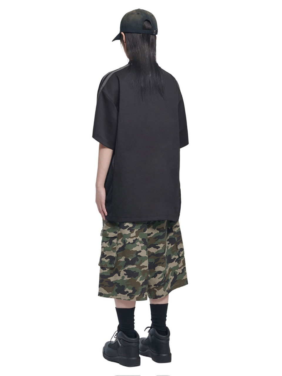 【NOMANUAL】SWEEP BASEBALL JERSEY / 【ノーマニュアル】ベースボールジャージロゴ半袖Tシャツ