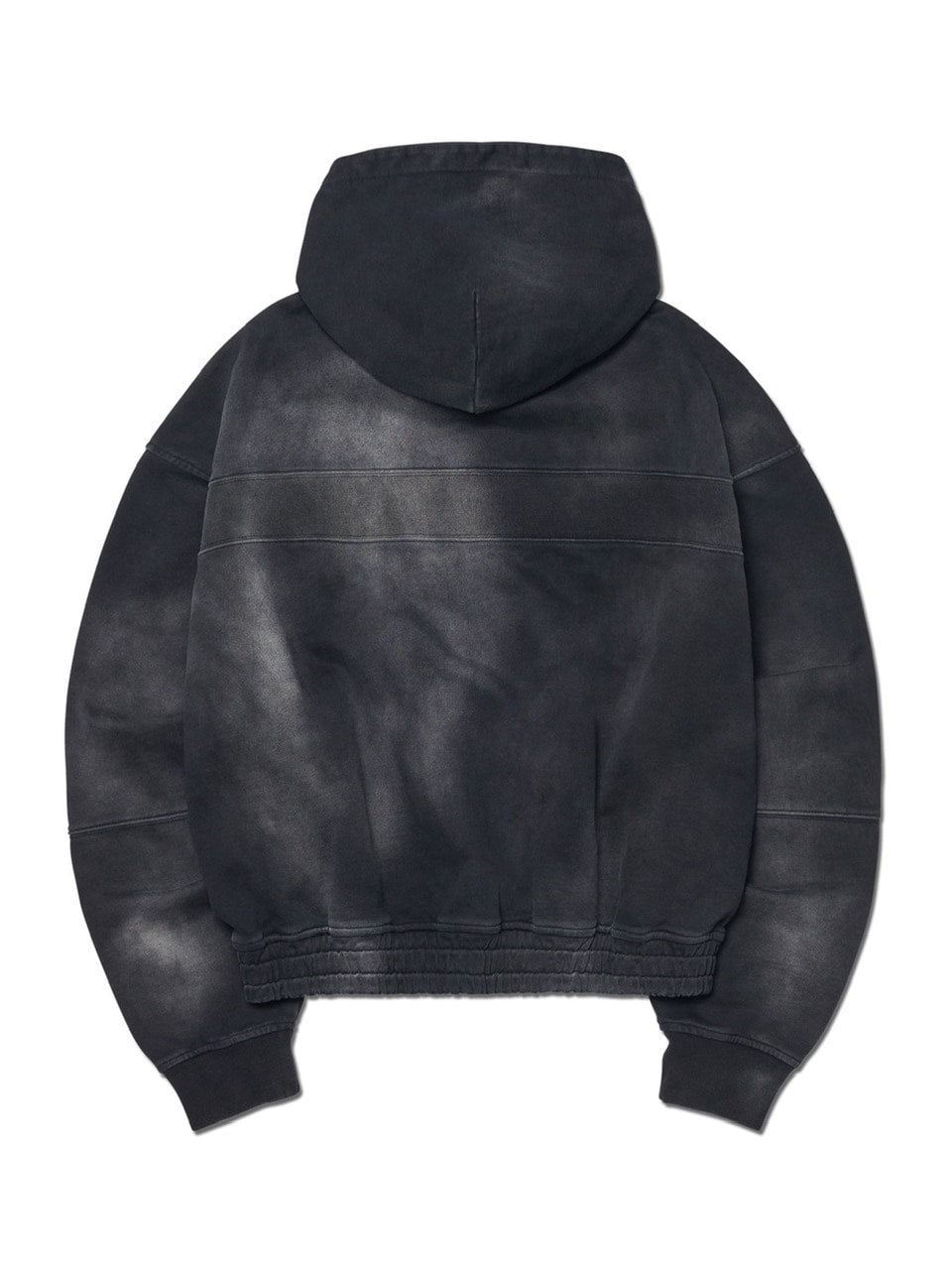 【NOMANUAL】STAIN WASHED HOODIE / 【ノーマニュアル】ステインウォッシュド長袖パーカー