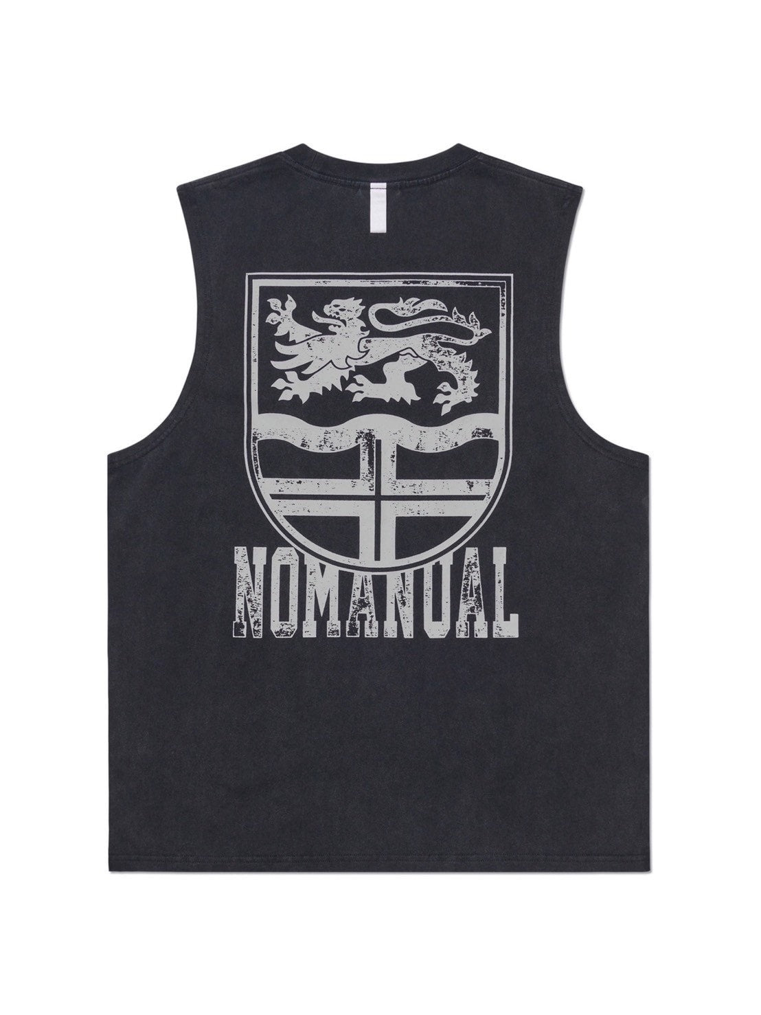 【NOMANUAL】EMBLEM WASHED SLEEVELESS TEE
