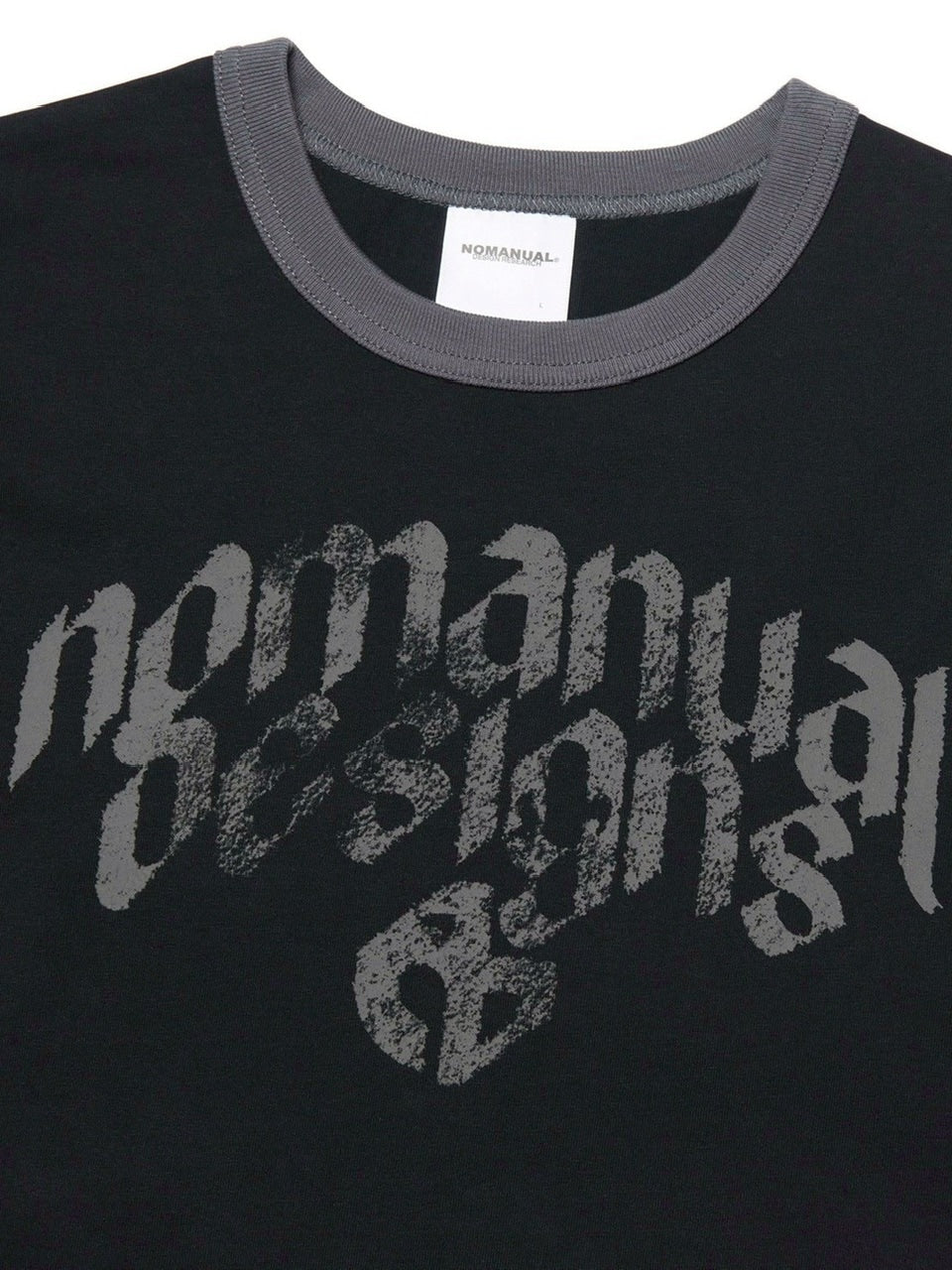 【NOMANUAL】N.D RINGER T-SHIRT