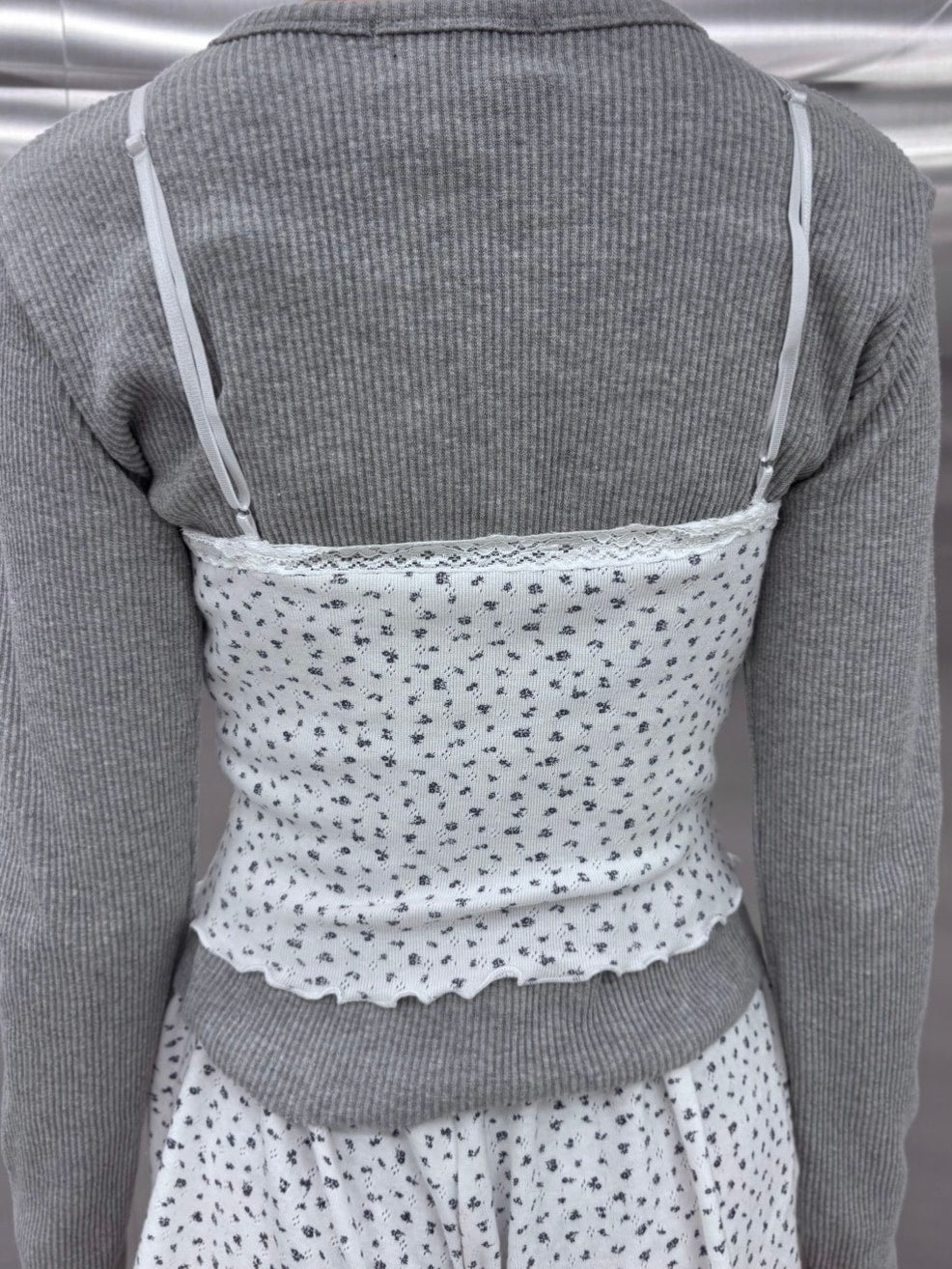 受注制【nmtc +】flower camisole (2color)