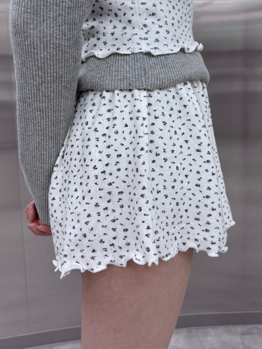 受注制【nmtc +】flower mini shorts (2color)