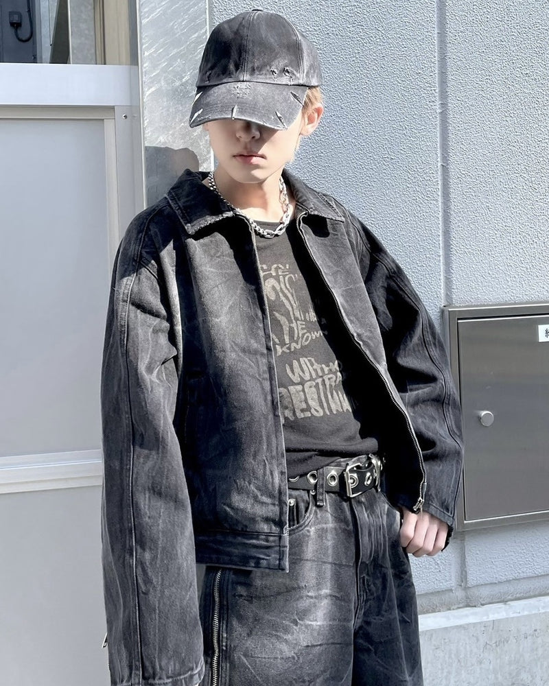 受注制【nmtc +】side zip denim jacket