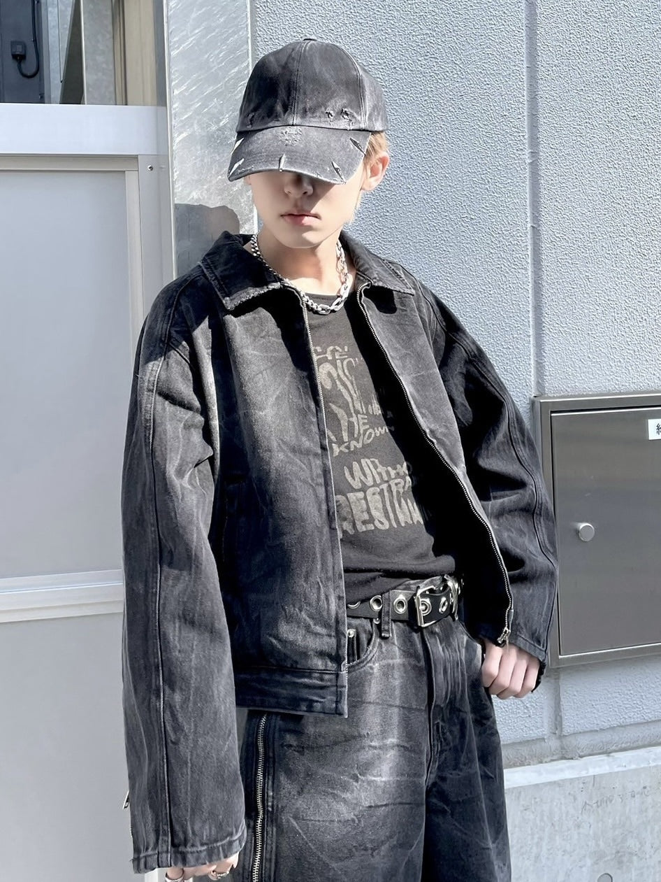 受注制【nmtc +】side zip denim jacket