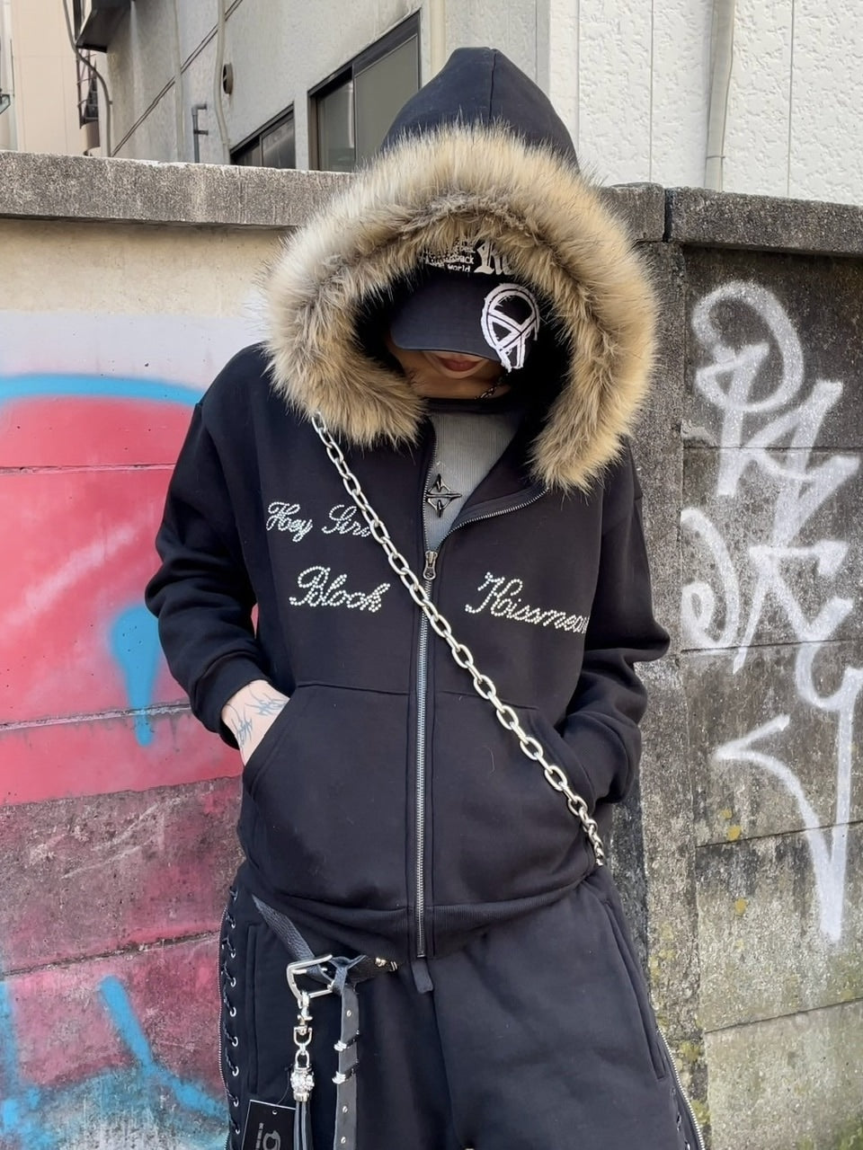 Never mind the XU】fur zip up hoodie (2color) – PRESSING WEB SHOP
