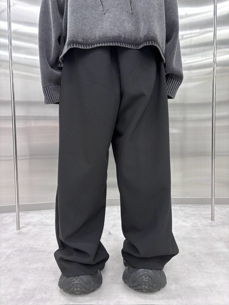 受注制【nmtc +】pin tuck wide slacks (2color)