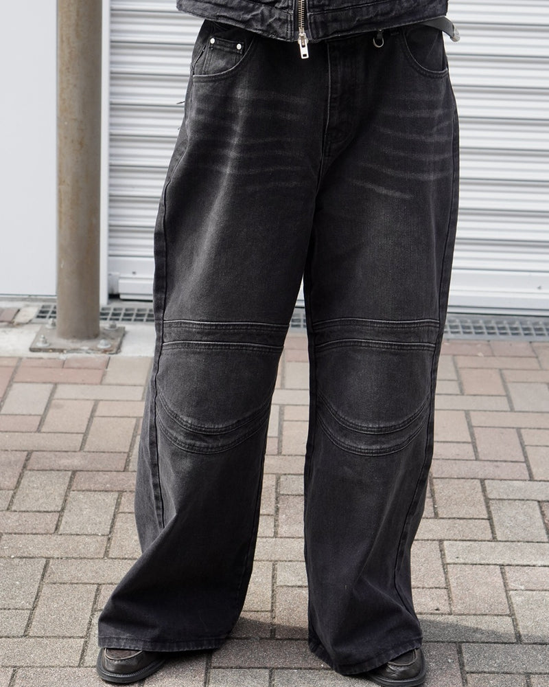 東京店WEB限定受注制【Chikashitsu +】biker denim pants