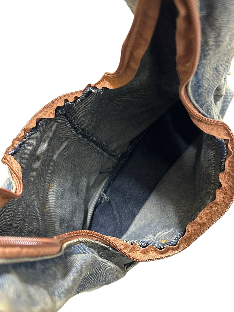 受注制【Never mind the XU】denim eyelet belt bag