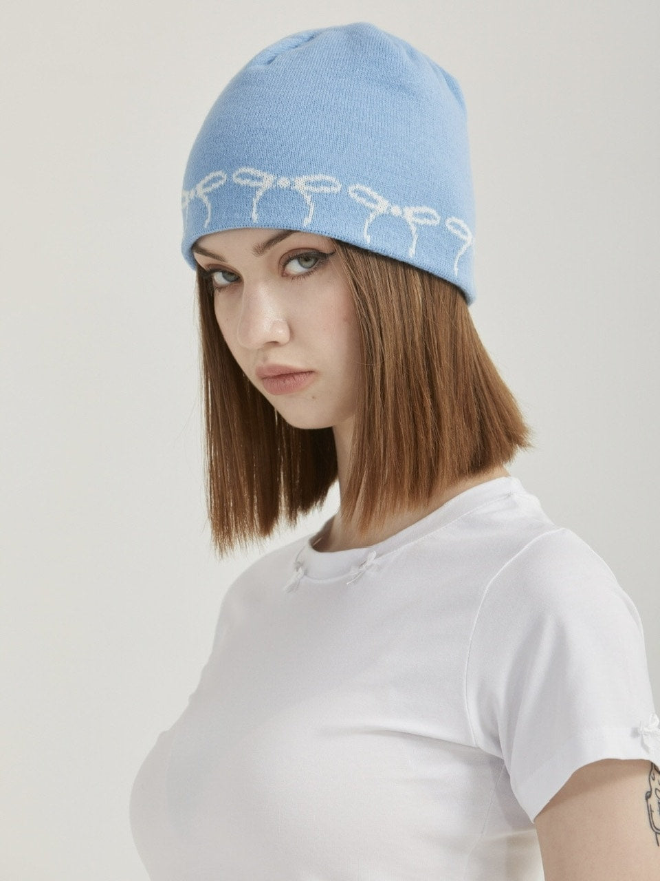 【GATELESS】RIBBON BEANIE