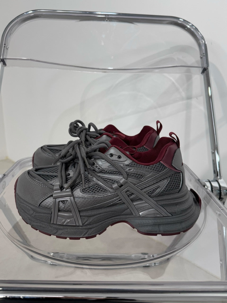 国際配送【Nerd out XU】thick sole daddy shoes (2color)