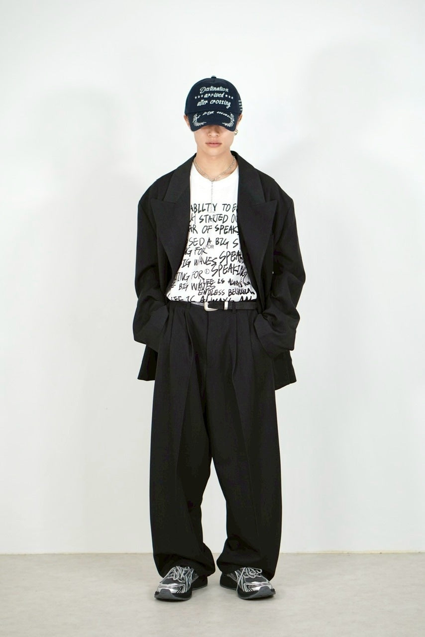 受注制【Chikashitsu +】double tailored jacket