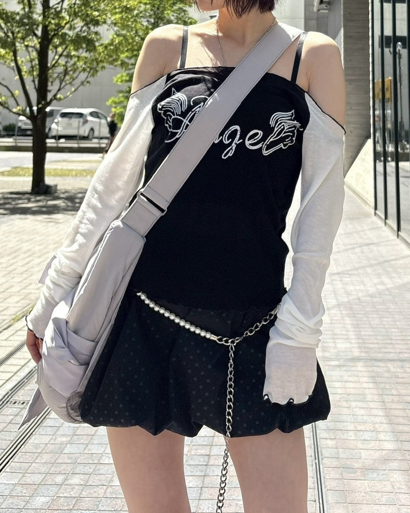 受注制【Never mind the XU】pearl waist chain