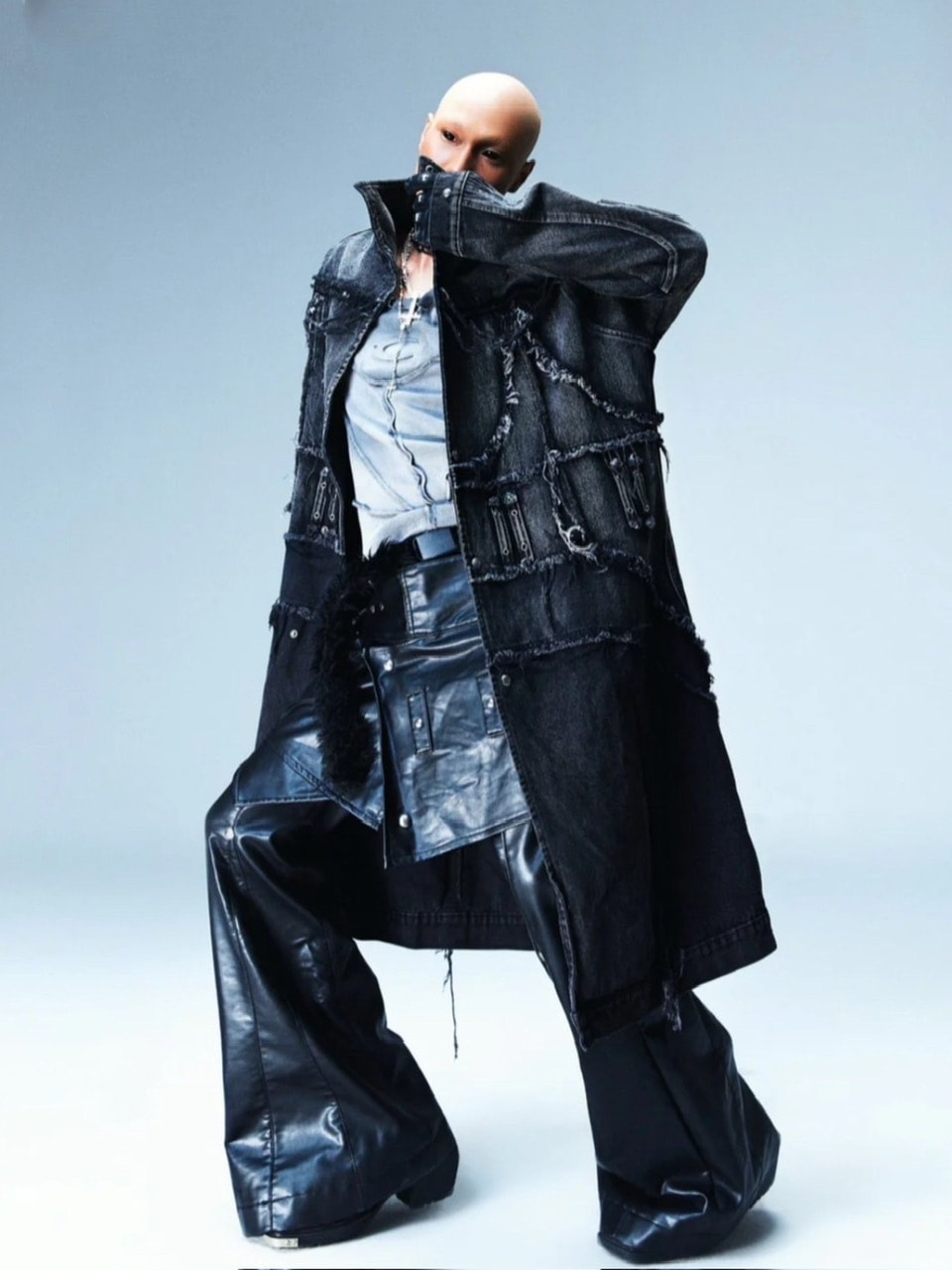 【Cozy world Wide】"005 CHAOS DREAM" LEATHER SKIRT PANTS