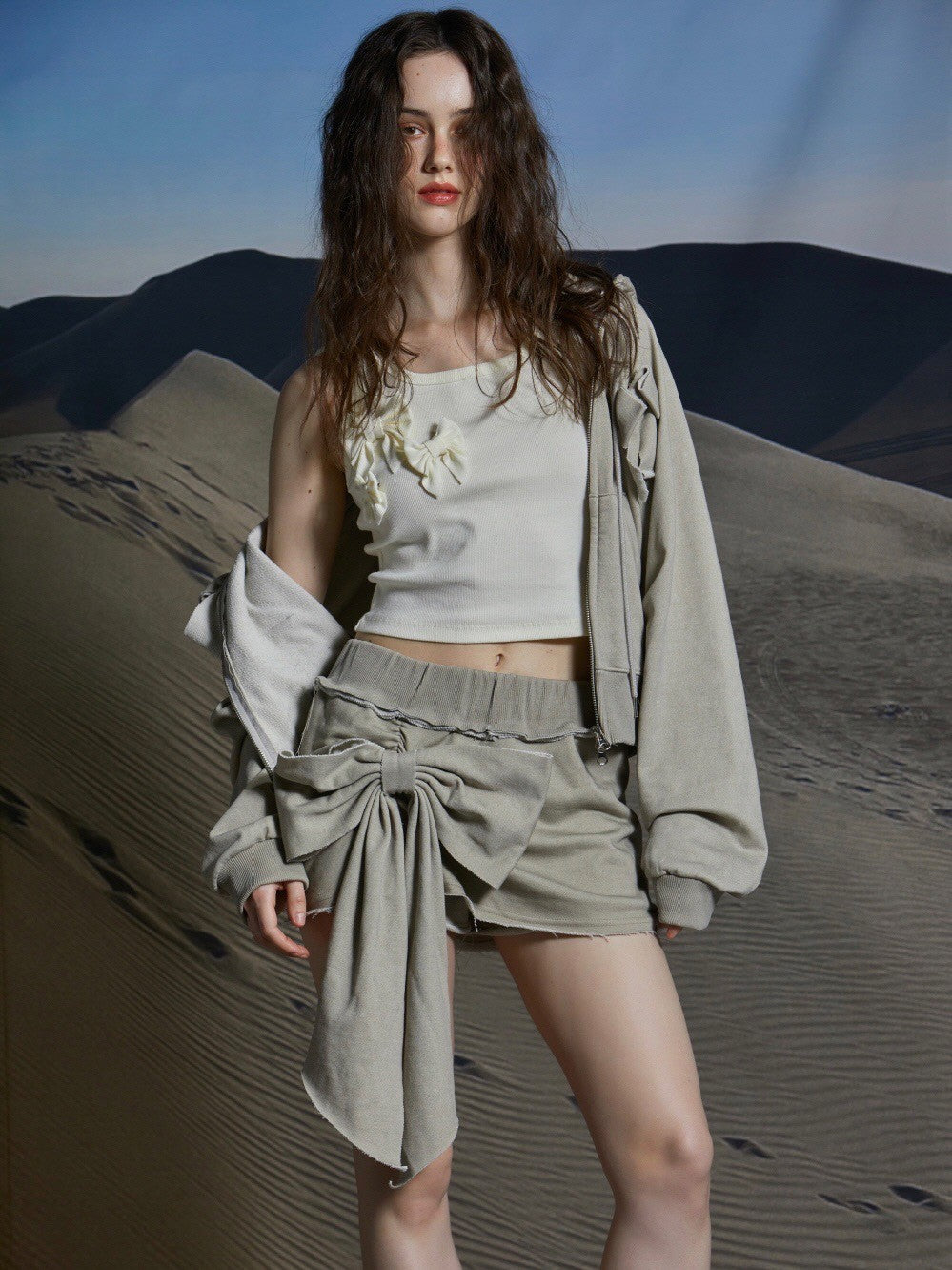 【GATELESS】RIBBON POP TANK TOP