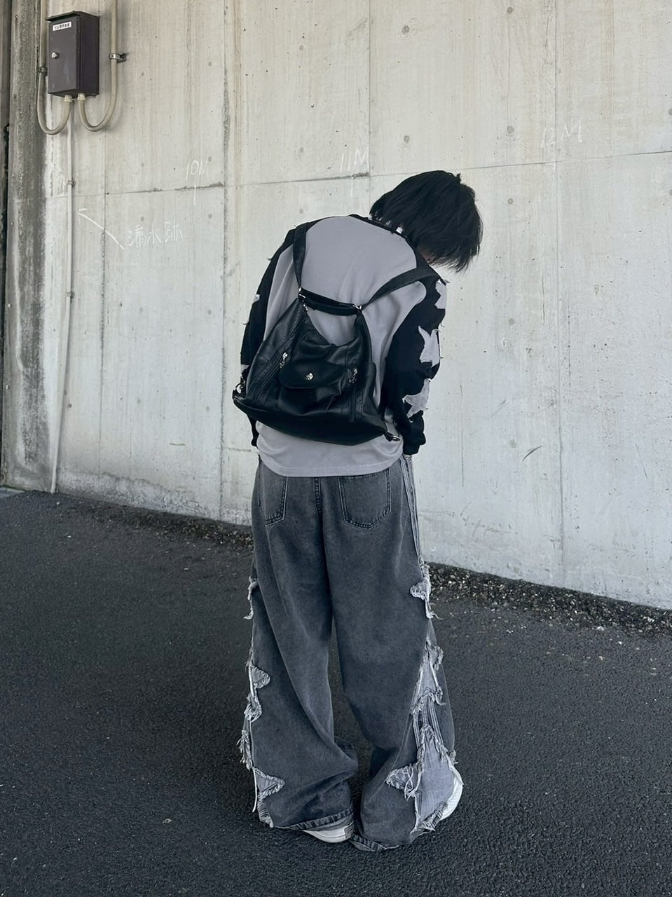 国際配送【LUV CODE】star design denim pants