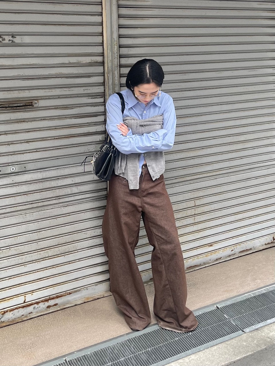 受注制【oaks】leather belt shoulder bag (3color)