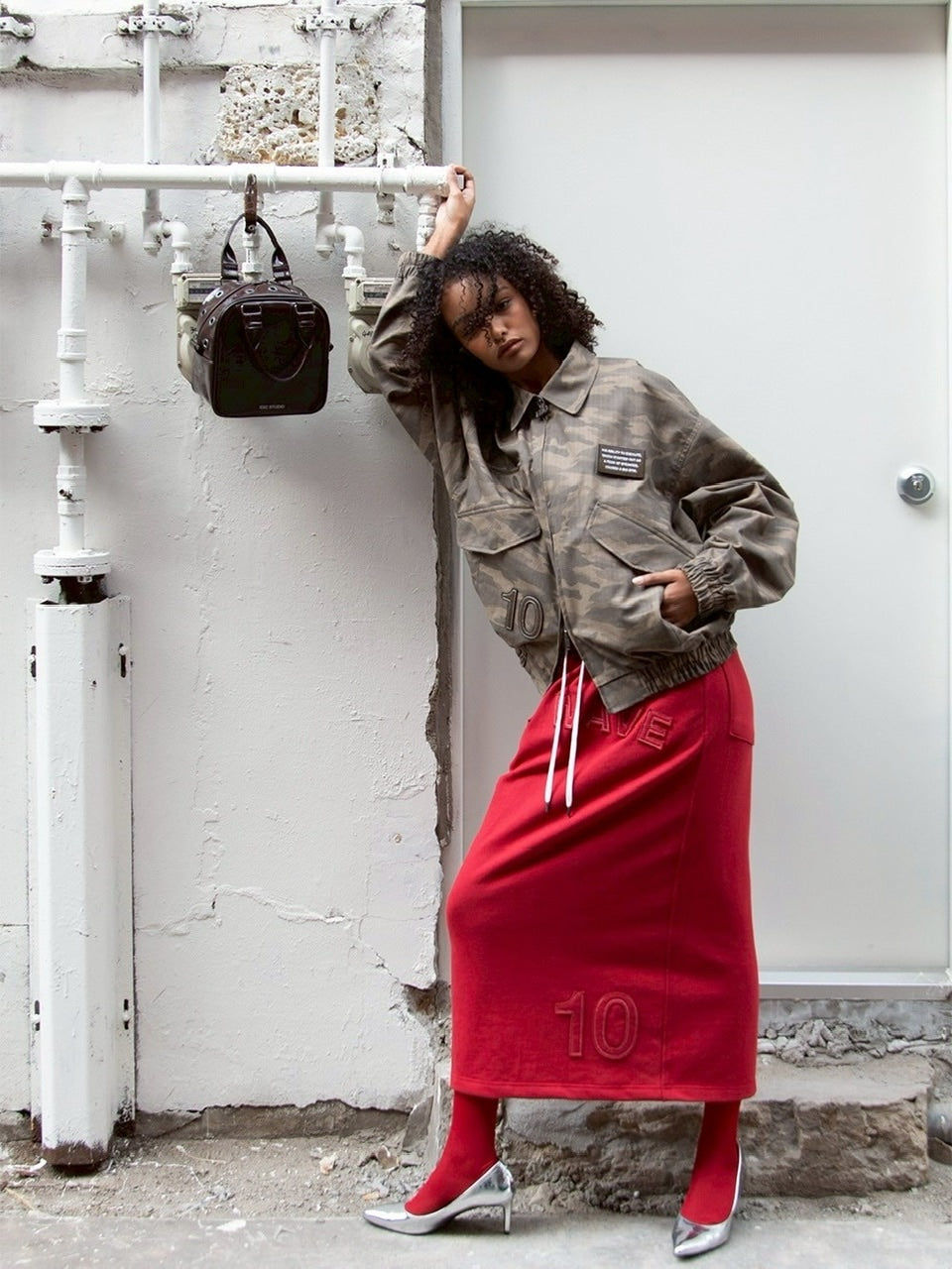 【ESC STUDIO】eyelet tote bag