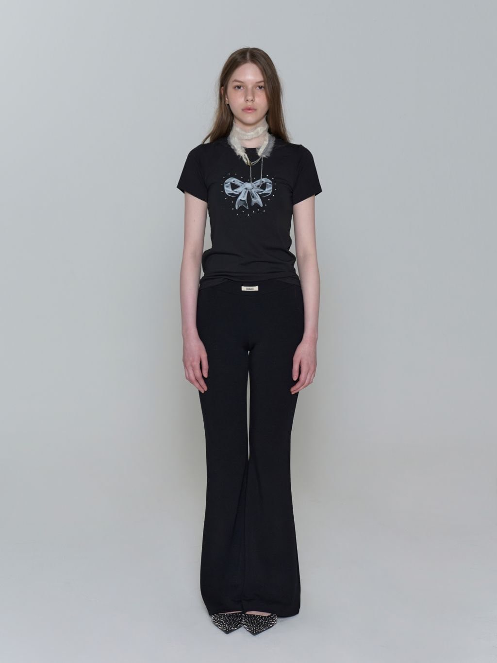 【ROCK CAKE】Hotfix Ribbon Top