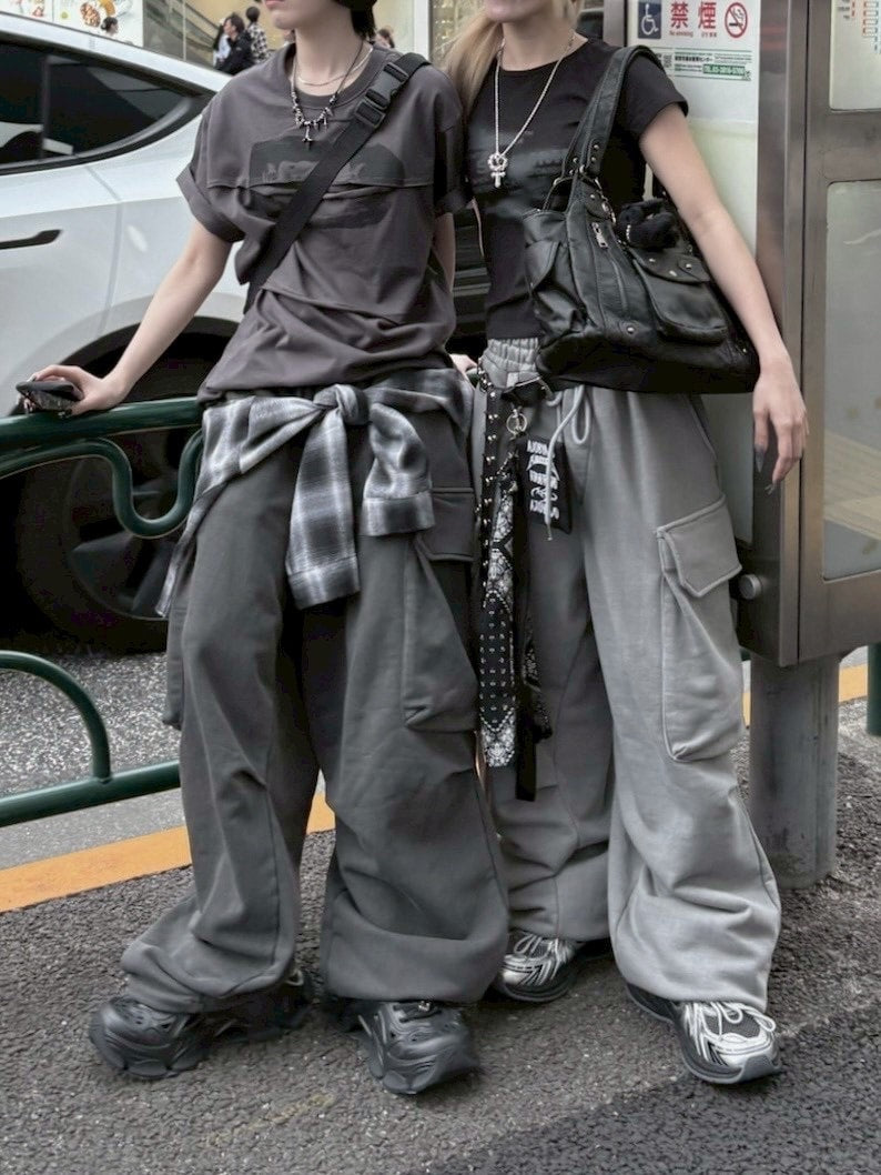 【nmtc +】oversized pigment sweat cargo pants (2color)