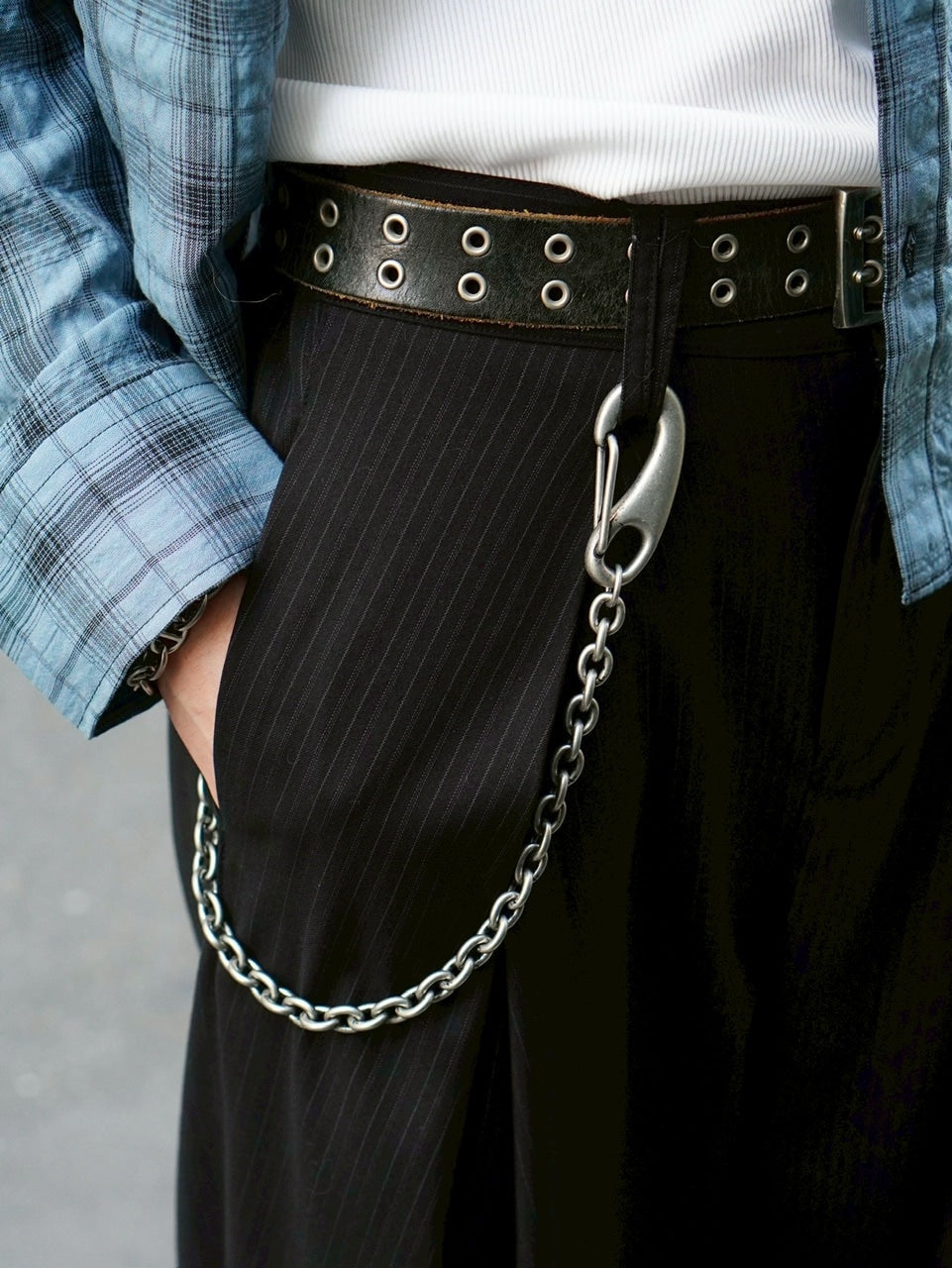 受注制【Chikashitsu +】antique silver wallet chain