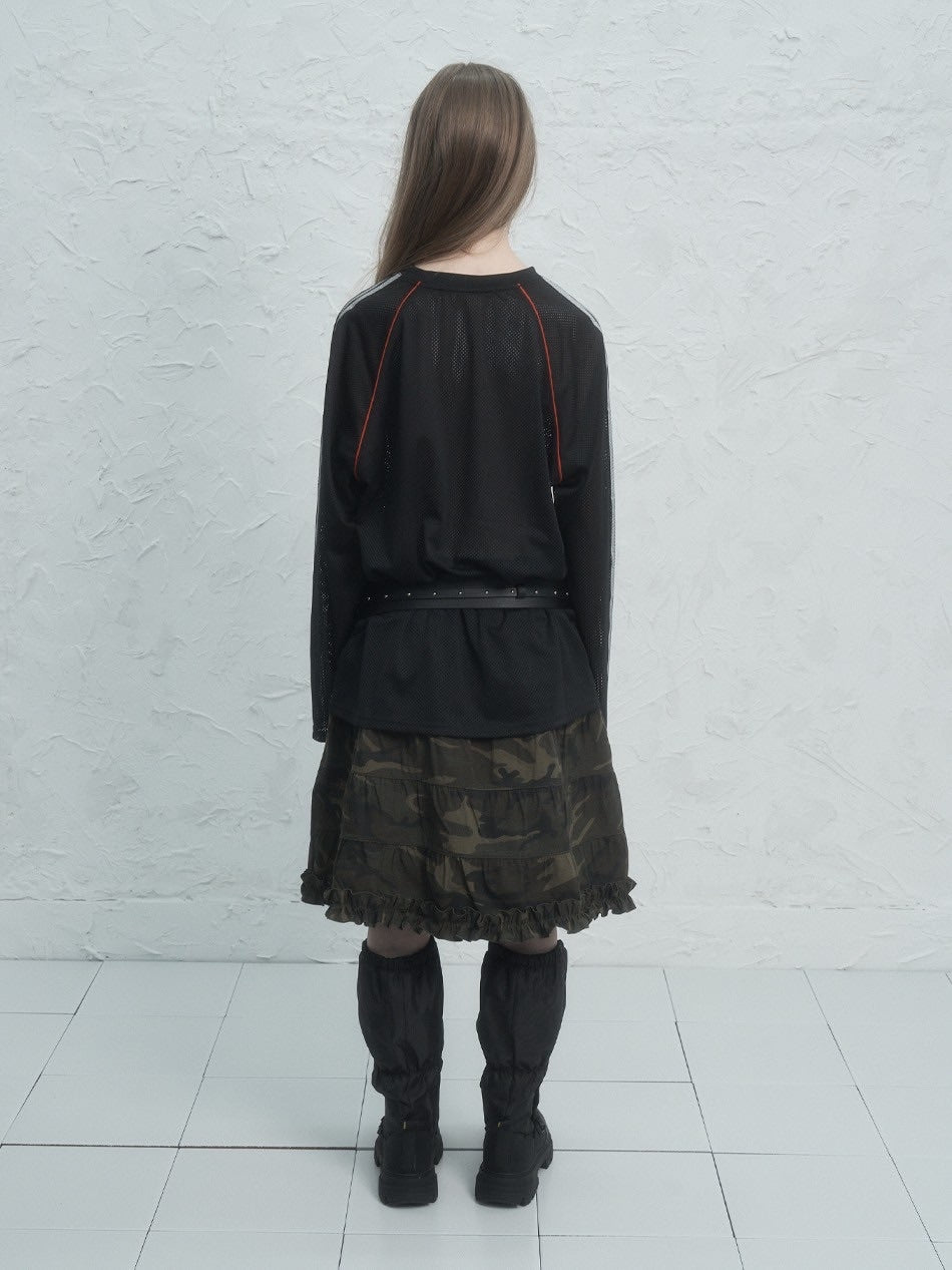 【SETUP‐EXE】V-NECK MESH SPORTS T