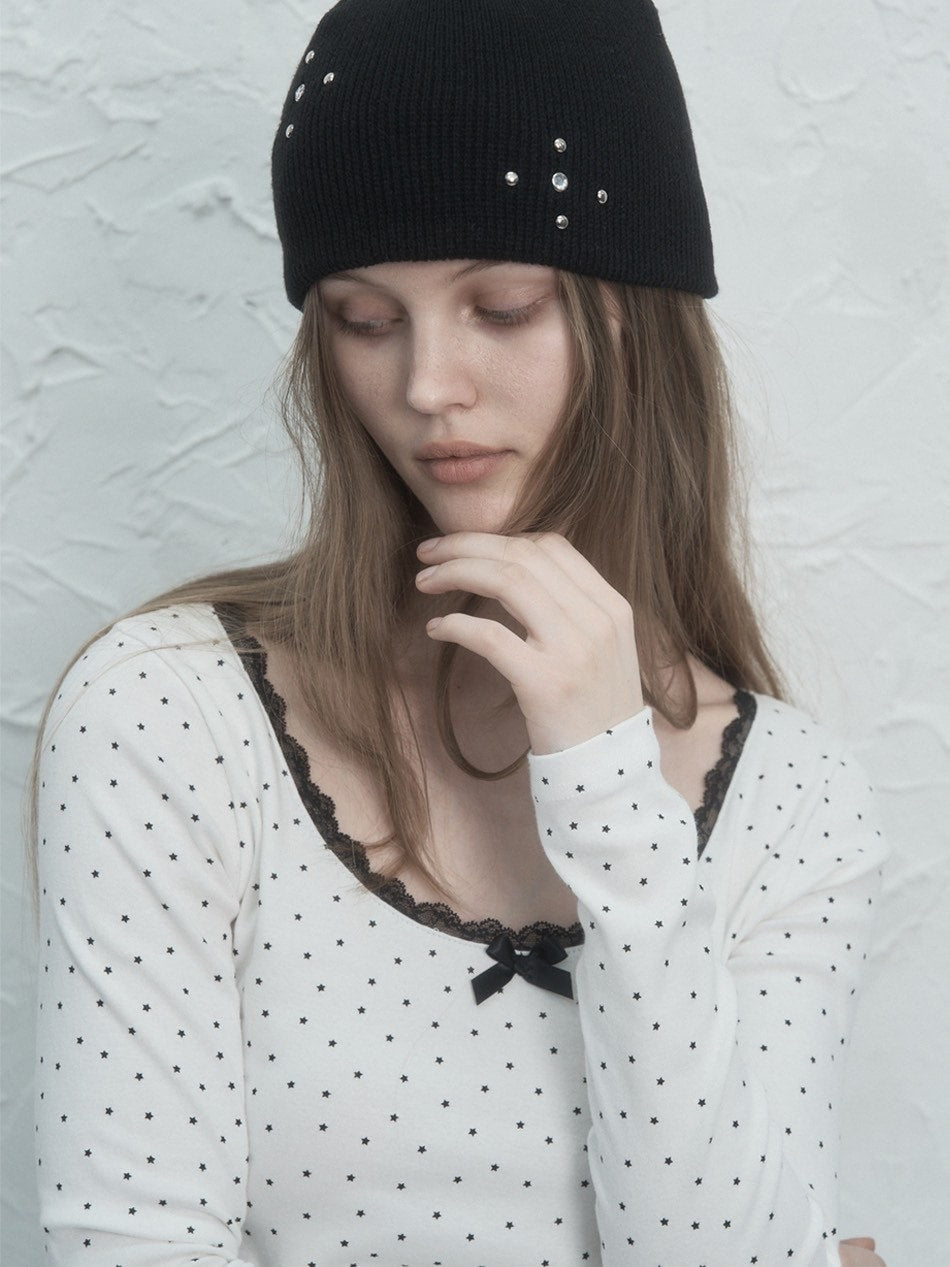 【SETUP‐EXE】STUDDED BEANIE