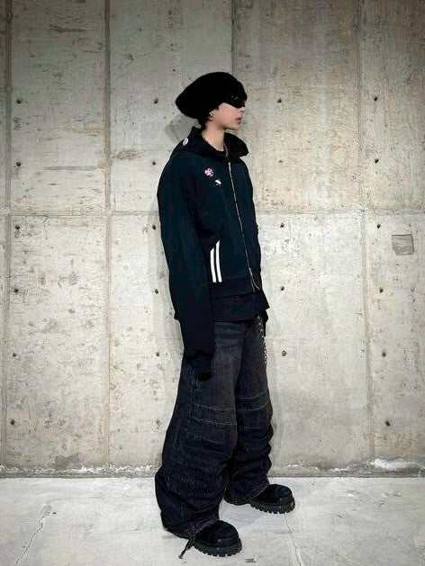 【roaringrad】WASHED HOODIE ZIP-UP 1