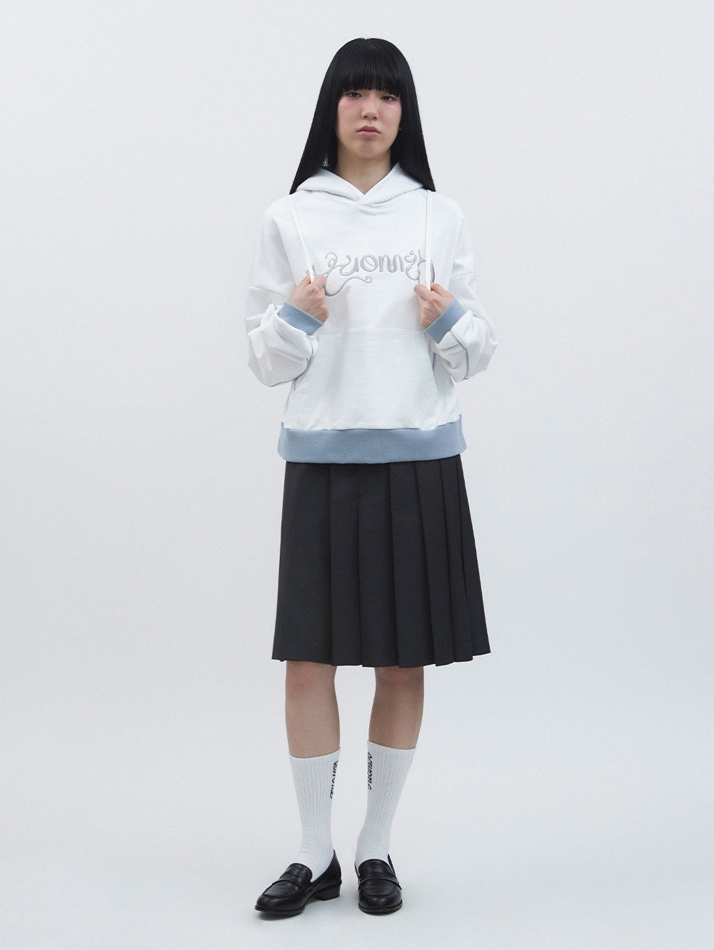 【TUOMIO】GRAPHIC BLOCK HOODIE