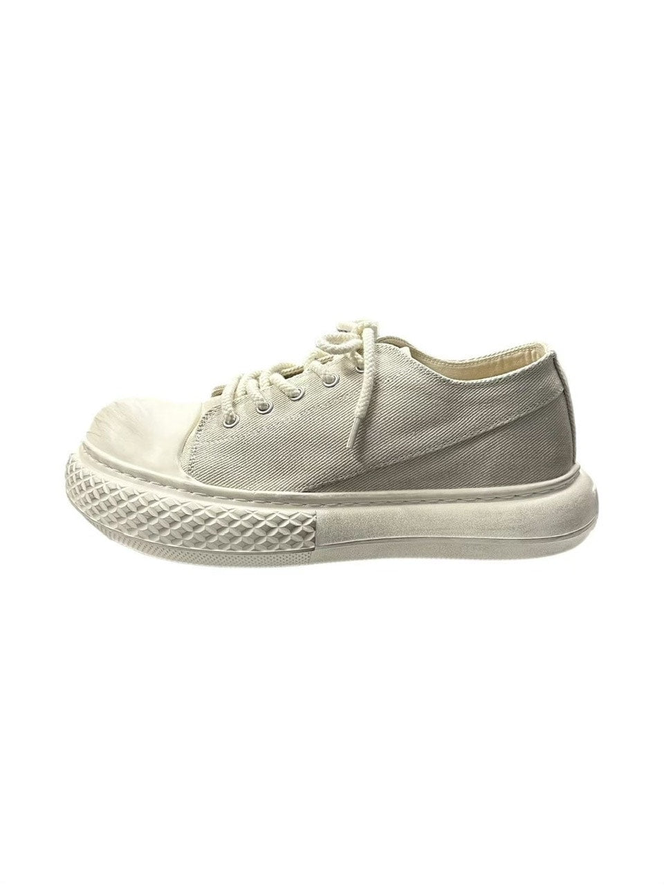受注制【Chikashitsu +】volume toe canvas sneaker (2color)