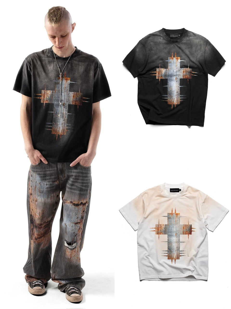 【RACER WORLDWIDE】Rust Cross T-Shirt