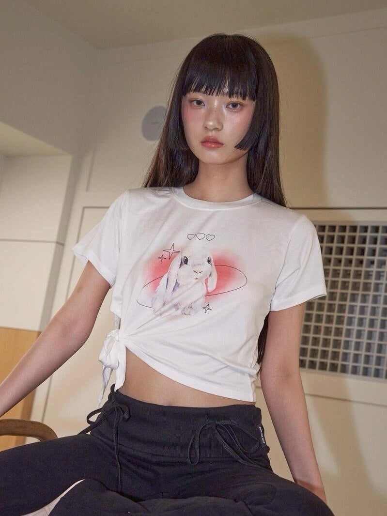 【ODDONEOUT】COSMOS RABBIT TIE T-SHIRTS
