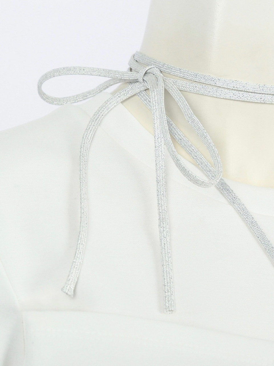 【ODDONEOUT】TWIST DRAPE STRING TOP / 【オッドワンアウト】ツイストドレープストリング半袖Tシャツ