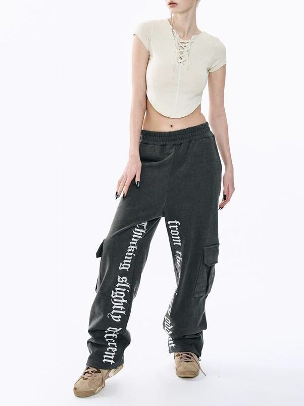 【ODDONEOUT】Washing pigment Vneck top / 【オッドワンアウト】ウォッシングピグメントVネック半袖Tシャツ