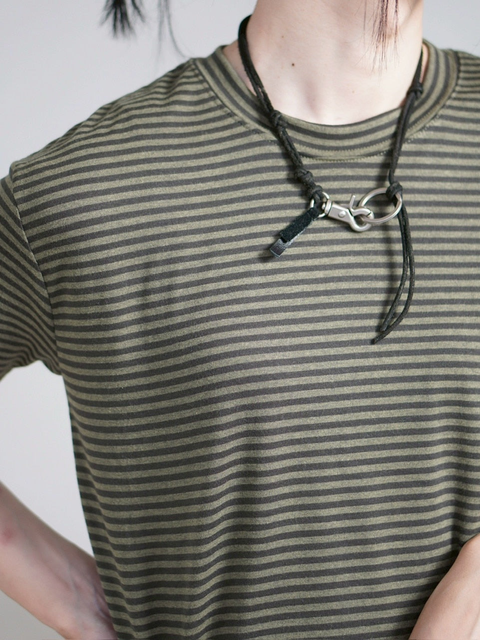 受注制【Chikashitsu +】tight fit border t-shirt (3color) / 【チカシツプラス】タイトフィットボーダー半袖Tシャツ