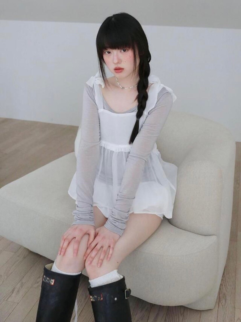 【Uglyshadow】ORGANZA RIBBON BLOUSE