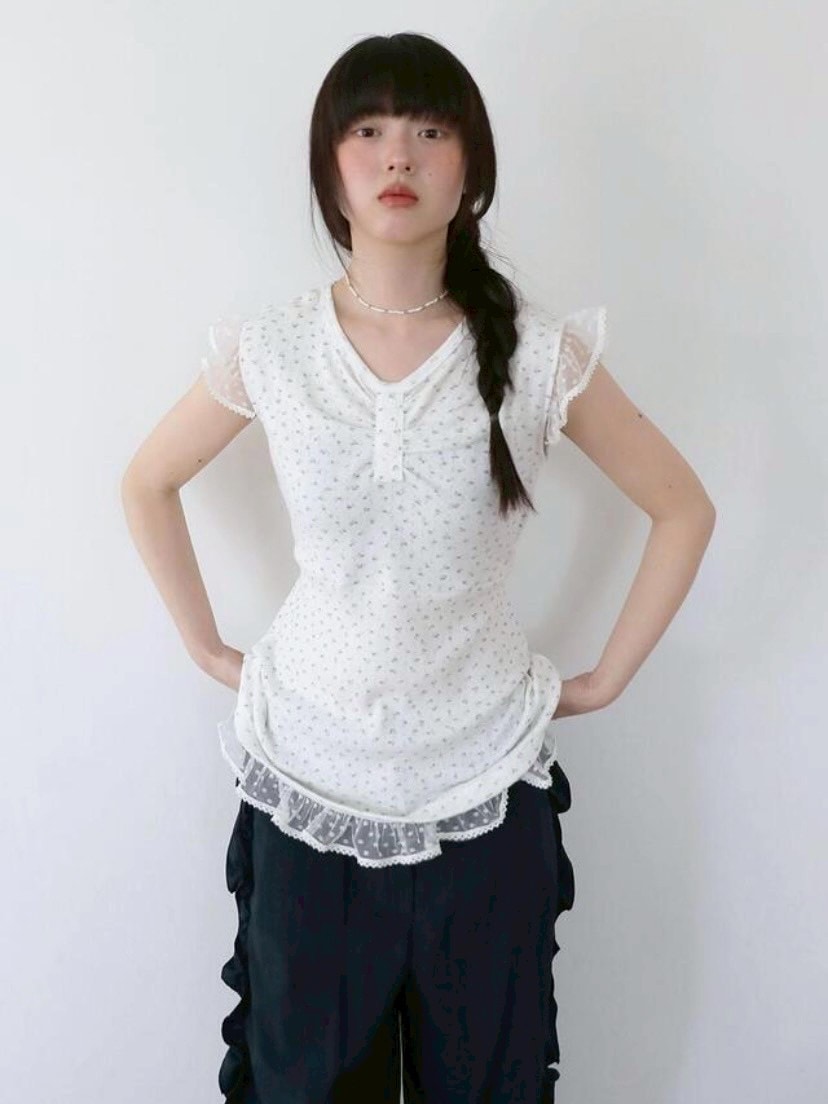 【Uglyshadow】FLOWER LACE SLEEVELESS