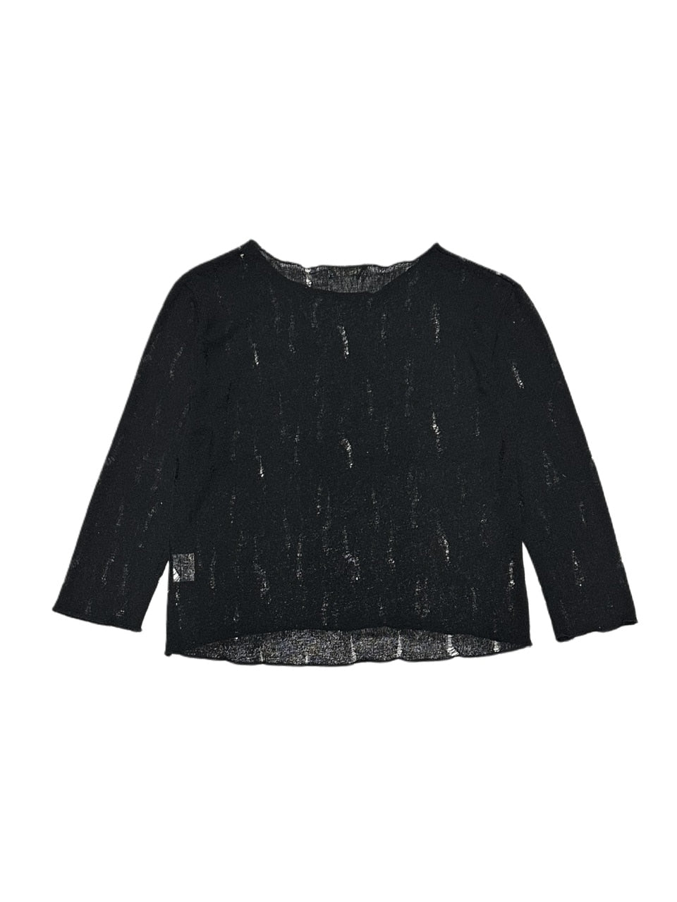 Never mind the XU】see-through damage knit (2color) / 【ネバー