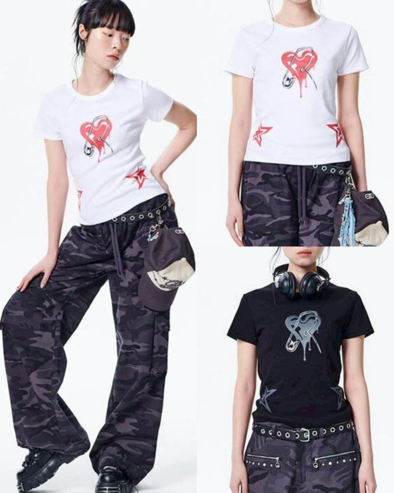 【runningHIGH】MELTING HEART H/S TEE