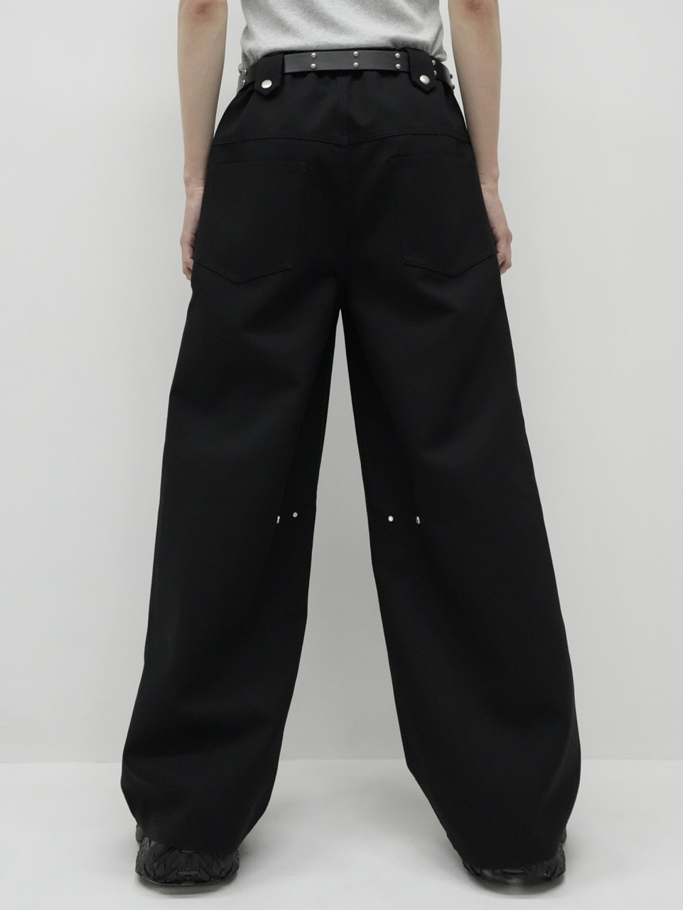 【CS】SEAM DESIGN DRAPE WIDE PANTS