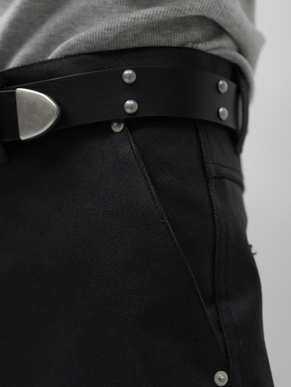 CS】STUDS LEATHER BELT – PRESSING WEB SHOP