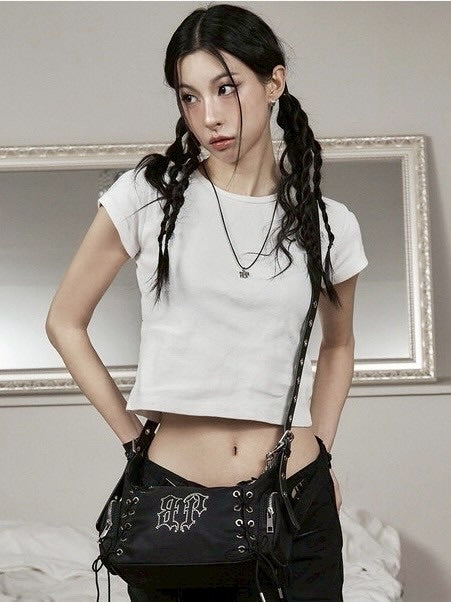 【BLACK PURPLE】Glow Corset Bag