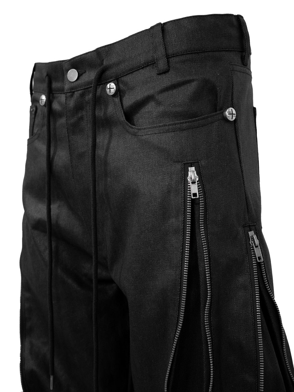 【Rosen Kreuz】ZIP WIDE BAGGY PANTS