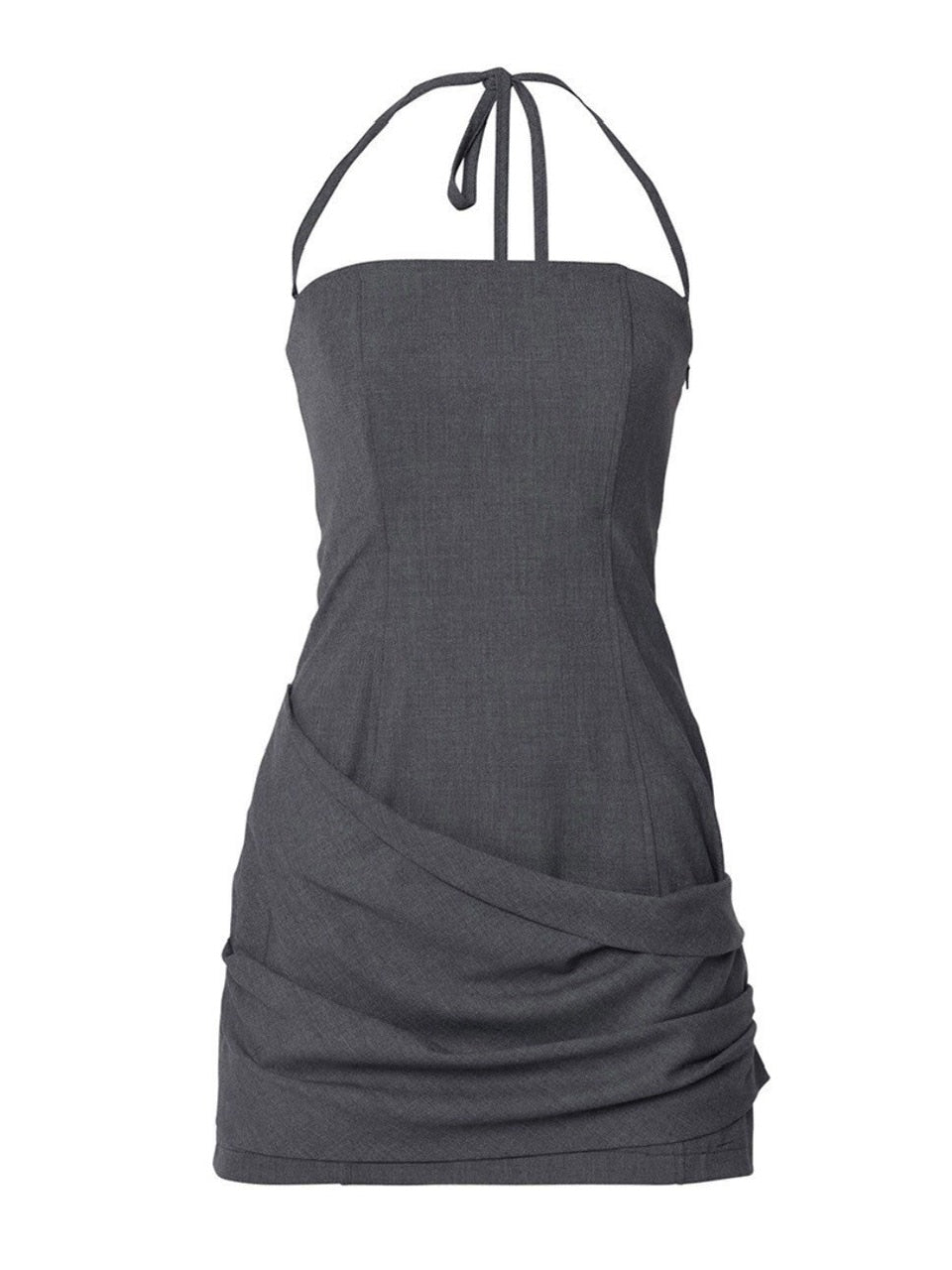 【FLAREUP】Asymmetrical Draped Dress