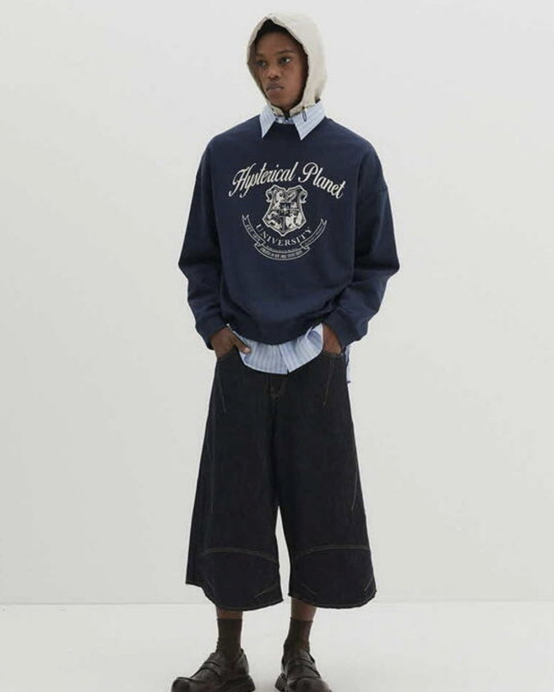 【DNSR】Multi-Dart Bermuda Denim Shorts