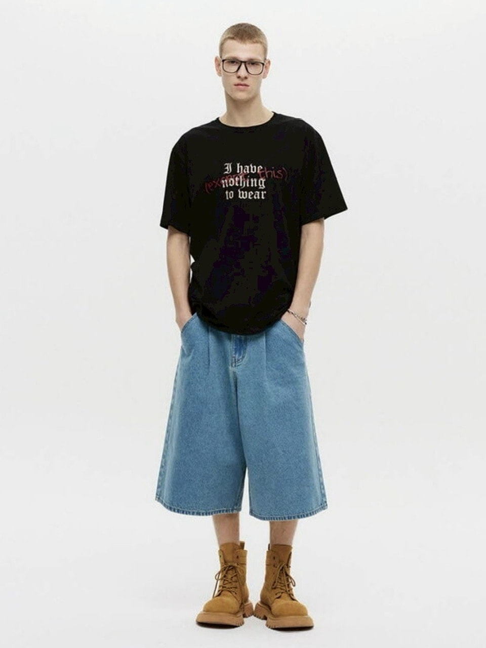 【DNSR】Lettering Half Sleeve Tee