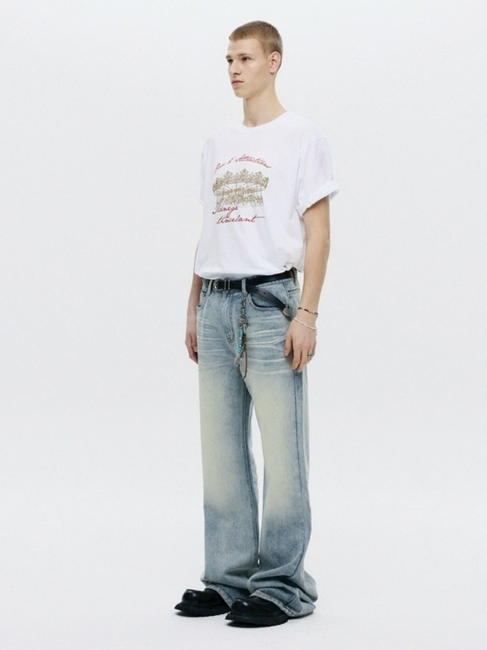 【DNSR】Signature Flare Denim Pants