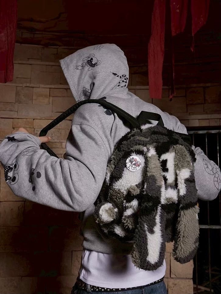 【DND4DES】BUNNY EAR PLUSH BACKPACK