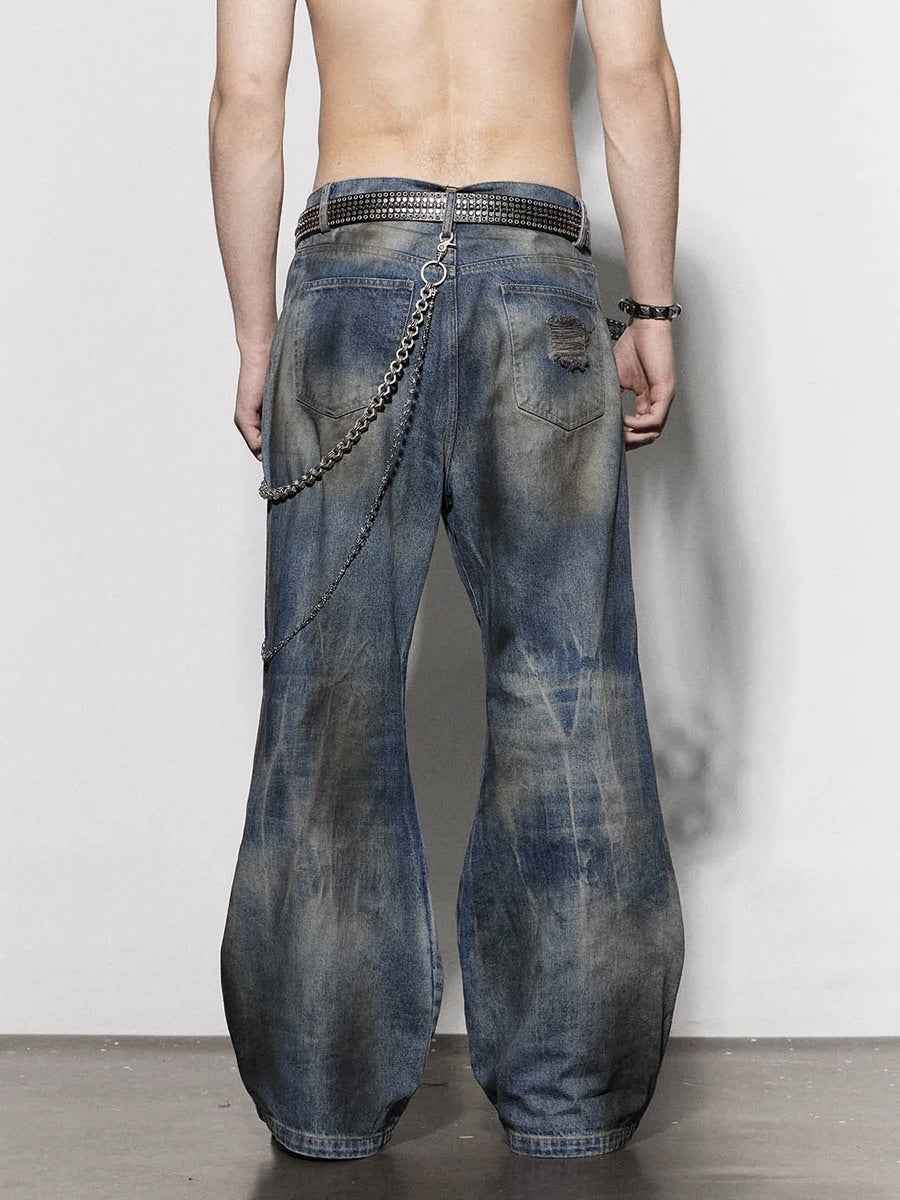 【DND4DES】DISTRESSED DUSTY FLARED JEANS