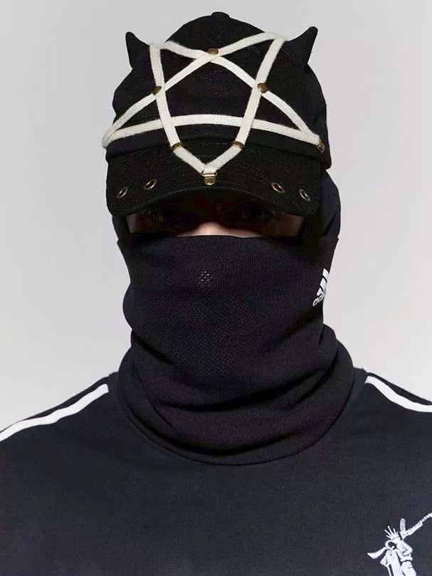 【DND4DES】PENTAGRAM RIVET DEVIL CAP