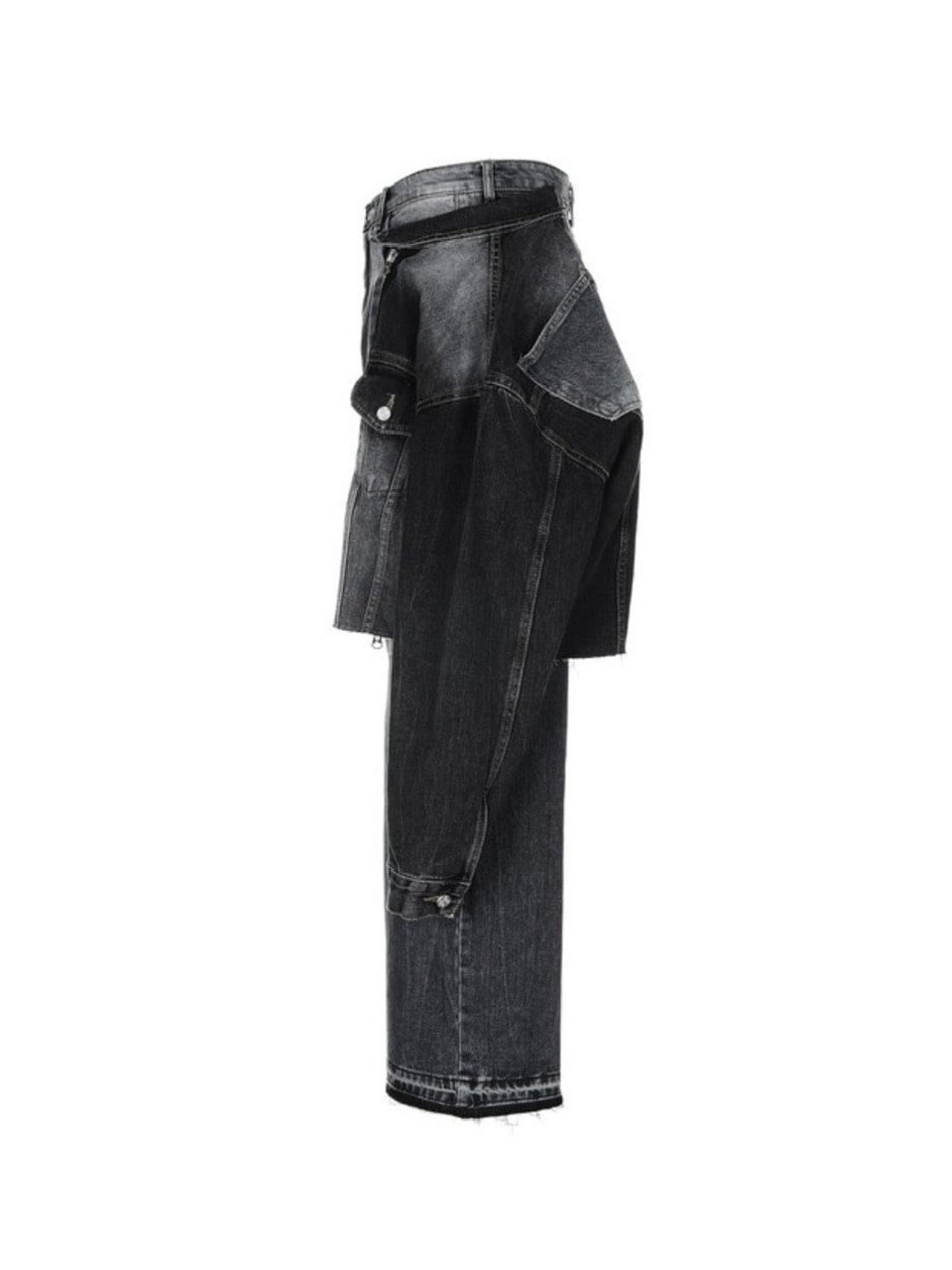 【SURGERY】hybrid set-up docked jeans / 【サージェリー】ハイブリッドセットアップドッキングデニムパンツ